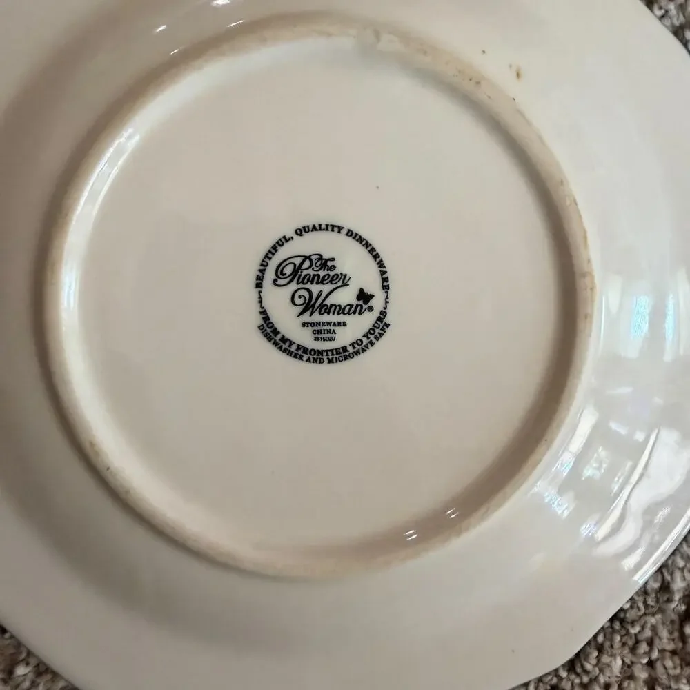 Pioneer Woman Turquoise Floral Vintage Bloom Replacement Plate